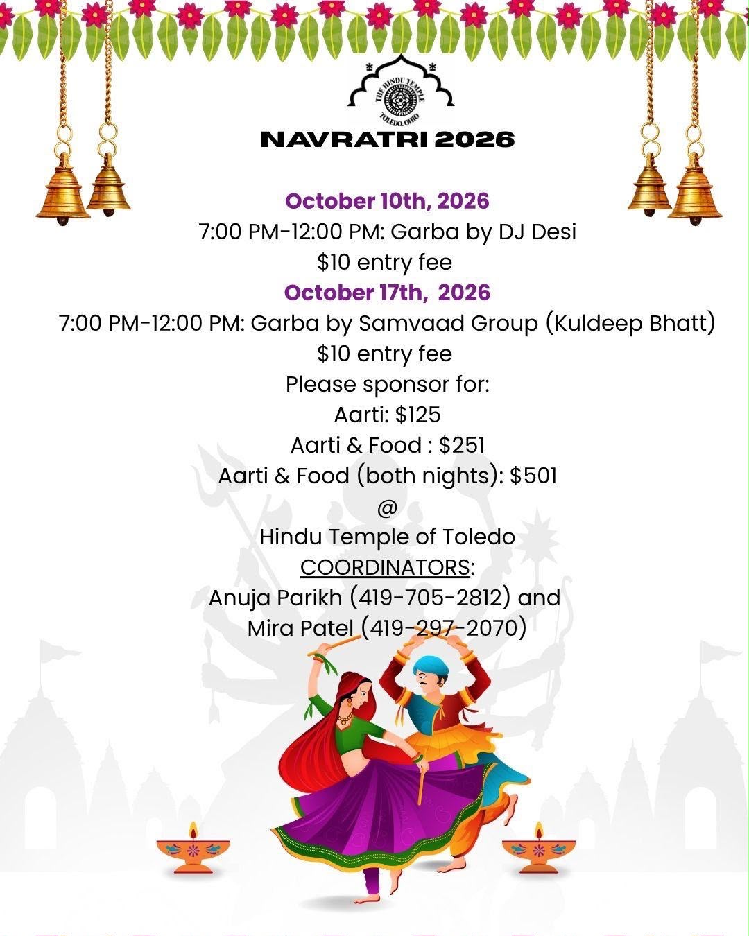 Navratri 2026 event poster